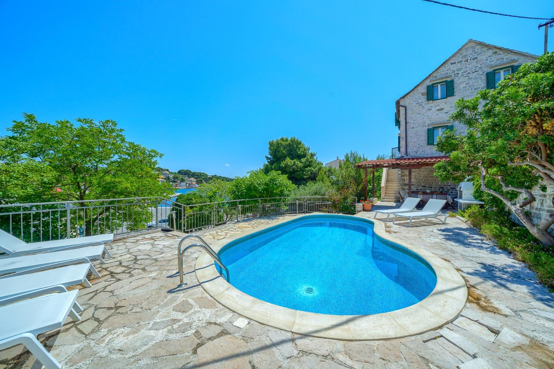 Villa Bonaca Perfect Location For A Holiday With Friends Or Family, Heated Pool Sumartin Exterior foto