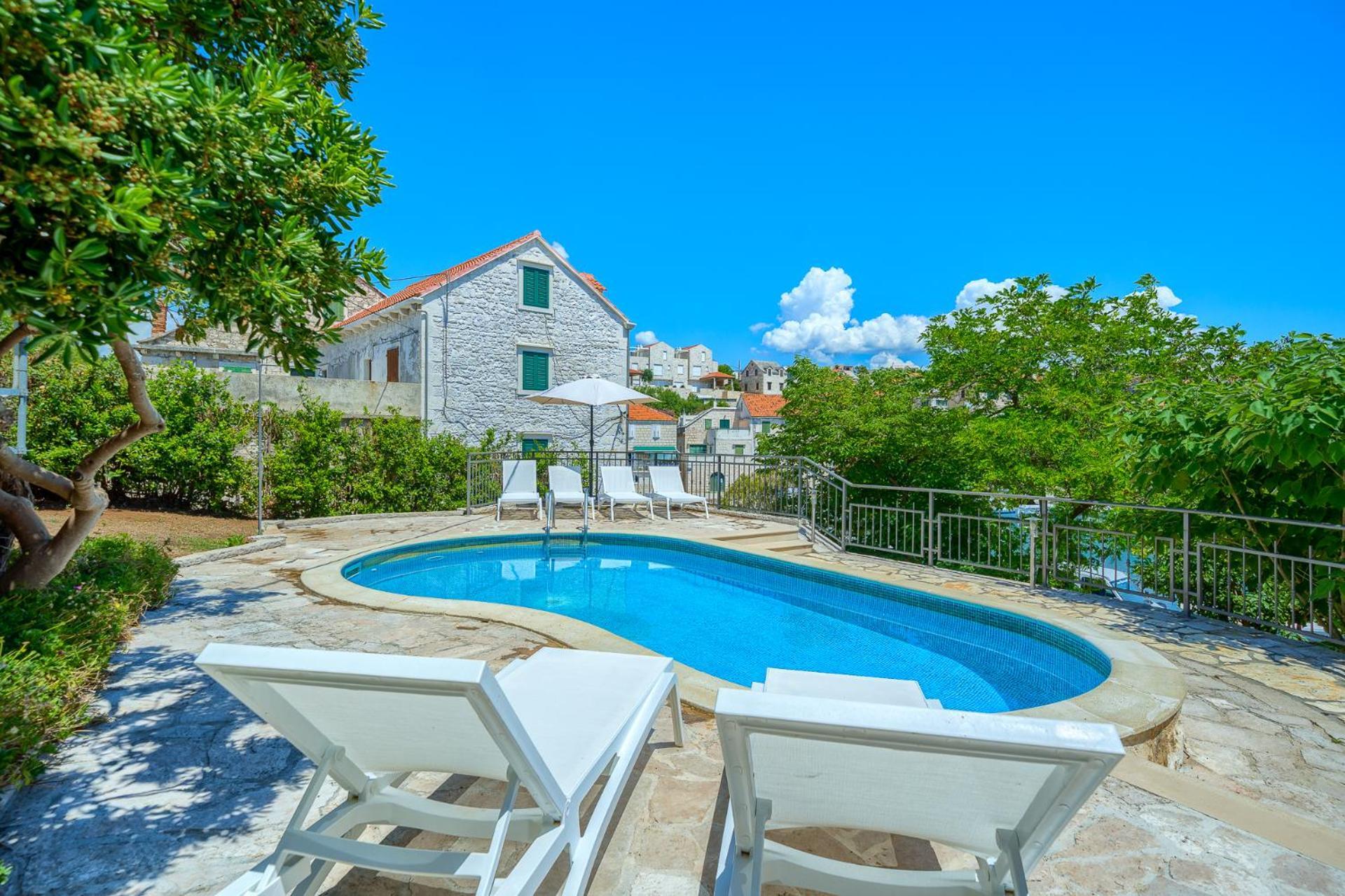 Villa Bonaca Perfect Location For A Holiday With Friends Or Family, Heated Pool Sumartin Exterior foto